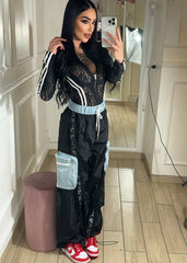 Pantalone Tessuto e Pizzo