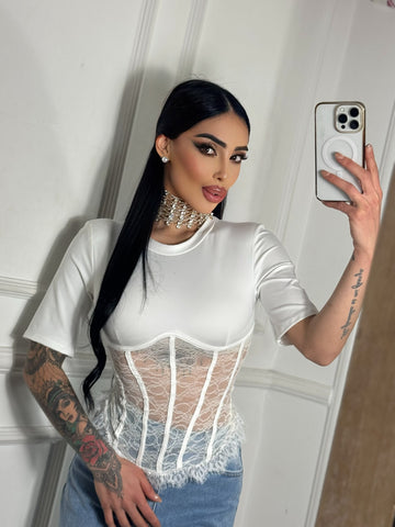 Maglia In Pizzo “FLORA”