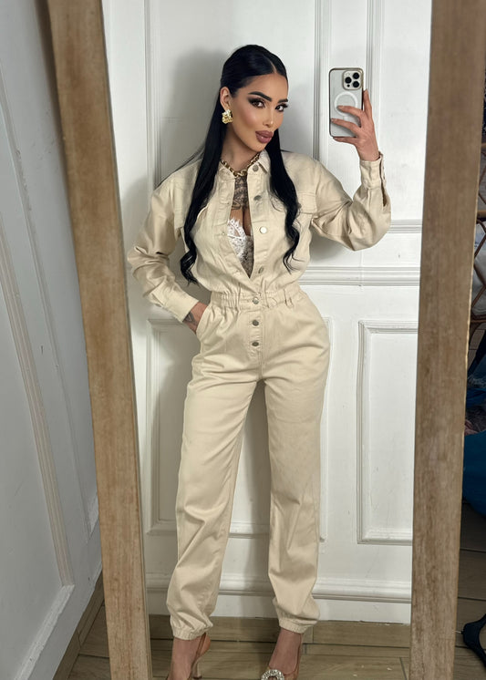 Tuta In Jeans “ Nude” Low Cost