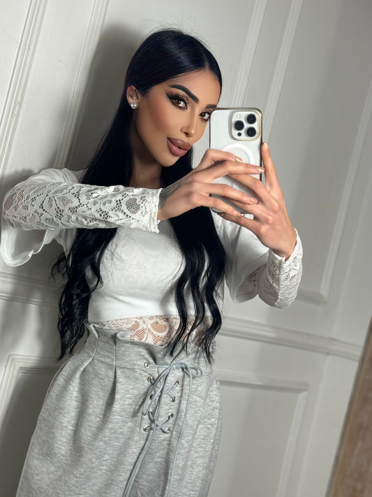 Body In Tessuto E pizzo “MAYA”