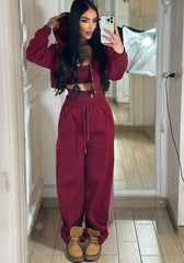 Coordinato Top,Felpa e Pantalone “Esmeralda”